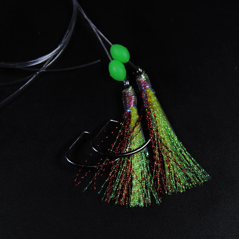 

10 Bags Large Flash Sabikis Cod Catcher Fishing Rig With Lumo Bead China Factory Wholesale Saltwater Fishing Rigs
