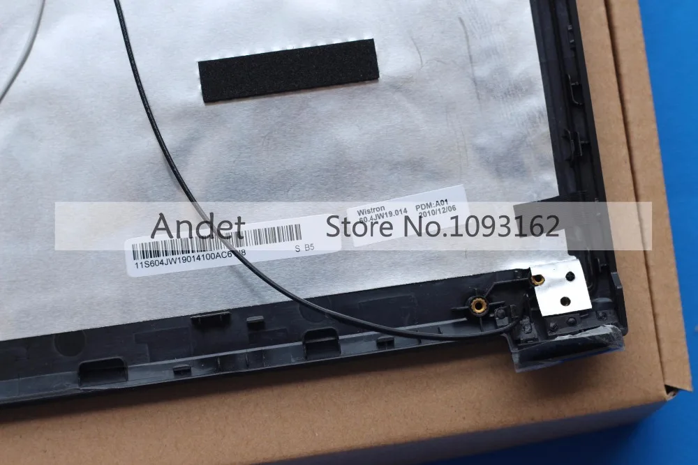 Новая Оригинальная ЖК-задняя крышка для lenovo Ideapad B560, задняя крышка для ноутбука, верхняя крышка экрана 60.4JW19.004