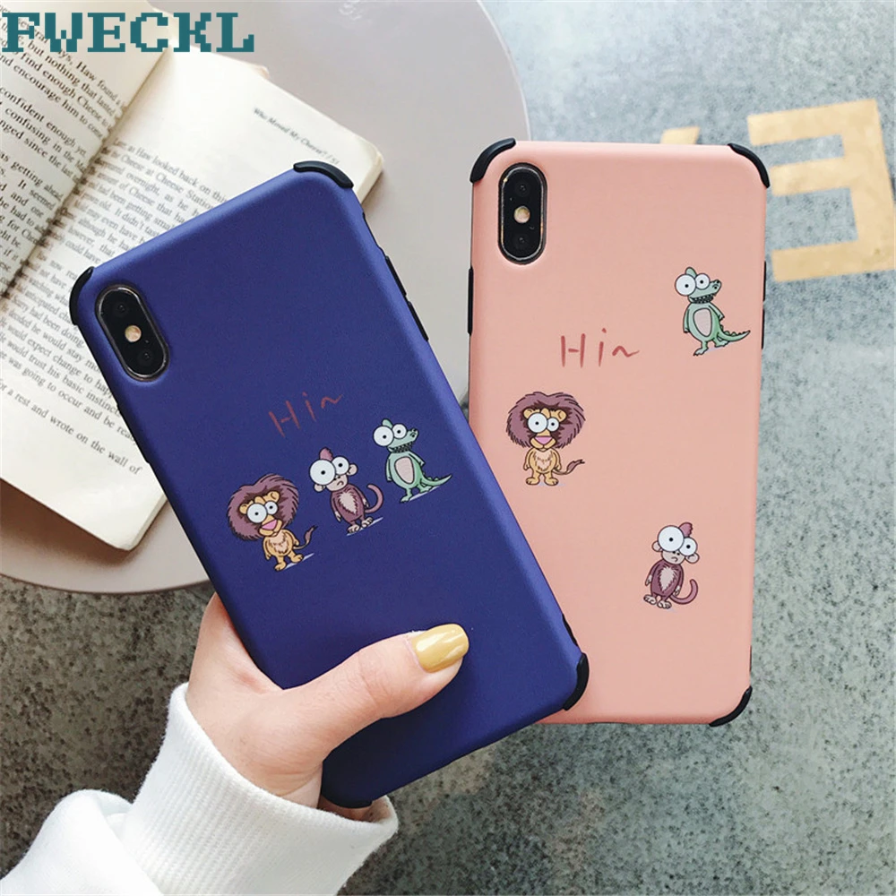 Чехол для телефона с рисунком льва аллигатора обезьяны iPhone 6 S 7 8 Plus X XS Max XR