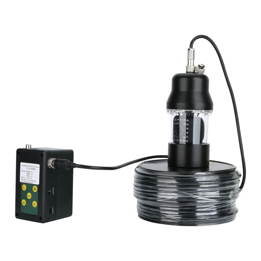Pаспродажа Бесплатная доставка! 20 м CCD подводная рыбалка Камера-360 градусов, пульт дистанционного управления Управление, 9 дюймов ЖК-дисплей монитор, 22 х...