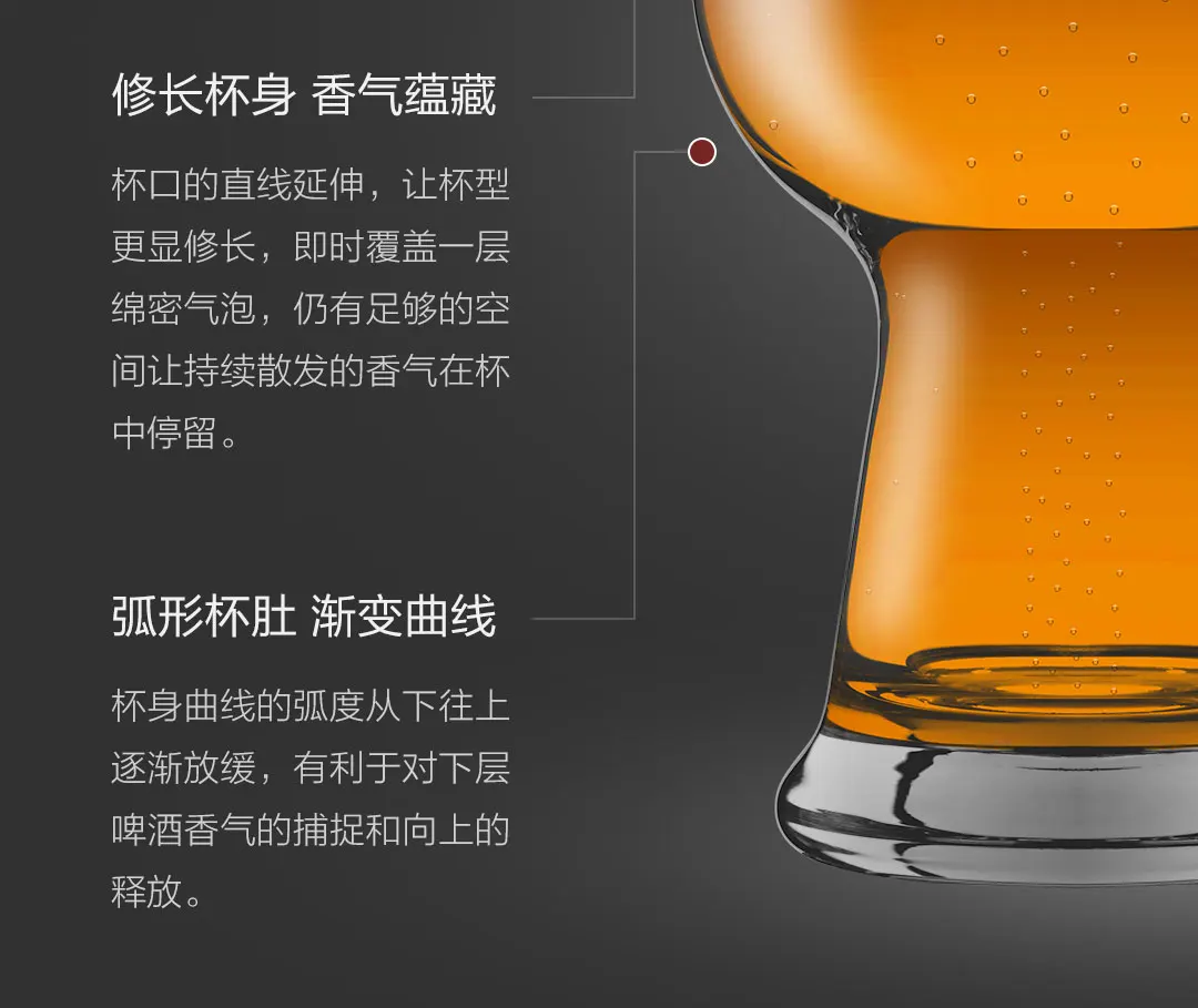 2 шт., Xiaomi Mijia Circle Joy, Хрустальная Крафтовая пивная чашка, прозрачная Хрустальная стеклянная чашка для виски, вина, клуба, пива, вина, бокал, подарок