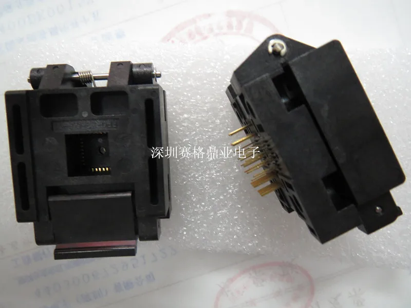 Clamshell FPQ-32-08-01 QFP32/TQFP32 spacing 0.8mm IC Burning seat Adapter testing Test Socket test bench in the stock | Компьютеры и