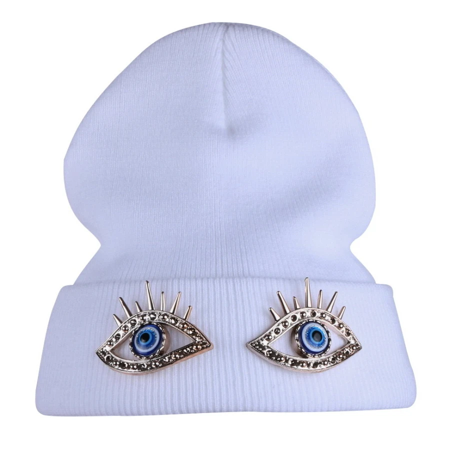 Оптовая продажа Женские Новые облегающие шапки зимние с изображением девушки