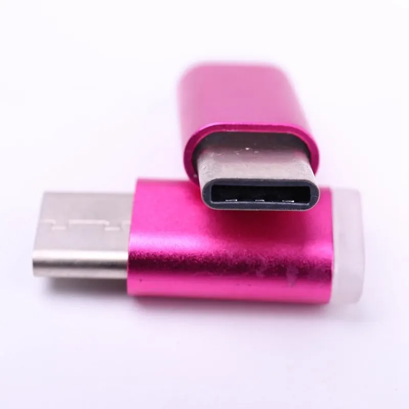 Цветной разъем usb type C для Micro USB Женский конвертер USB-C type-C адаптер