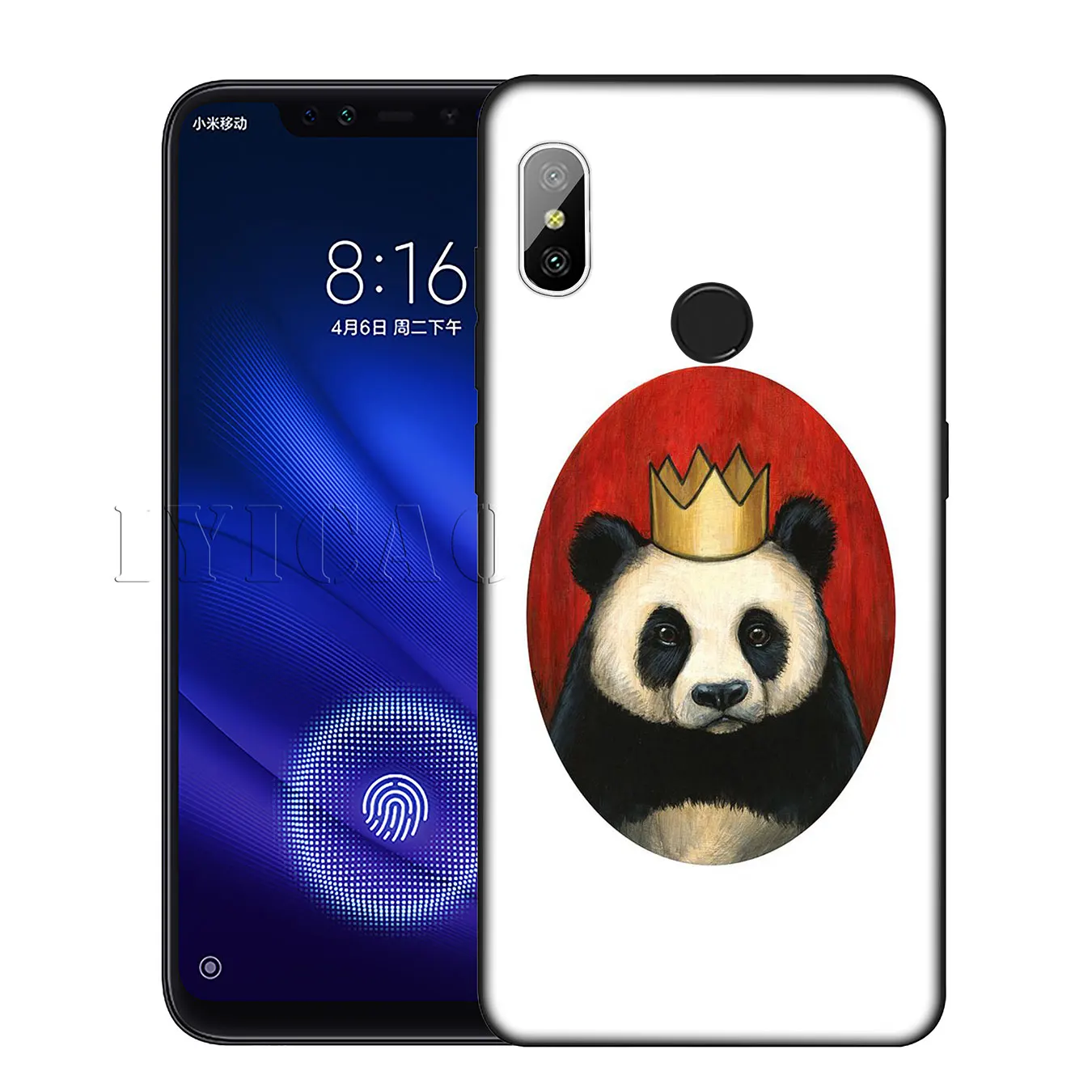 IYICAO панда Dab на EM мягкий черный силиконовый чехол для Xiaomi Redmi 6A 5A Note 7 4X5 Plus 6 Pro из ТПУ