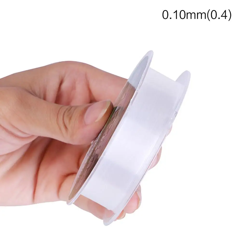 Transparent White 100 м нейлоновая леска, леска для мух, нейлоновая леска для мух, не фторуглеродная леска, супер сильная, невидимая, прозрачная, белая, красная - Цвет: Transparent White