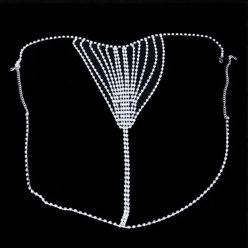 Сексуальное сексуальное бикини с цепочкой простое круглое нижнее белье со