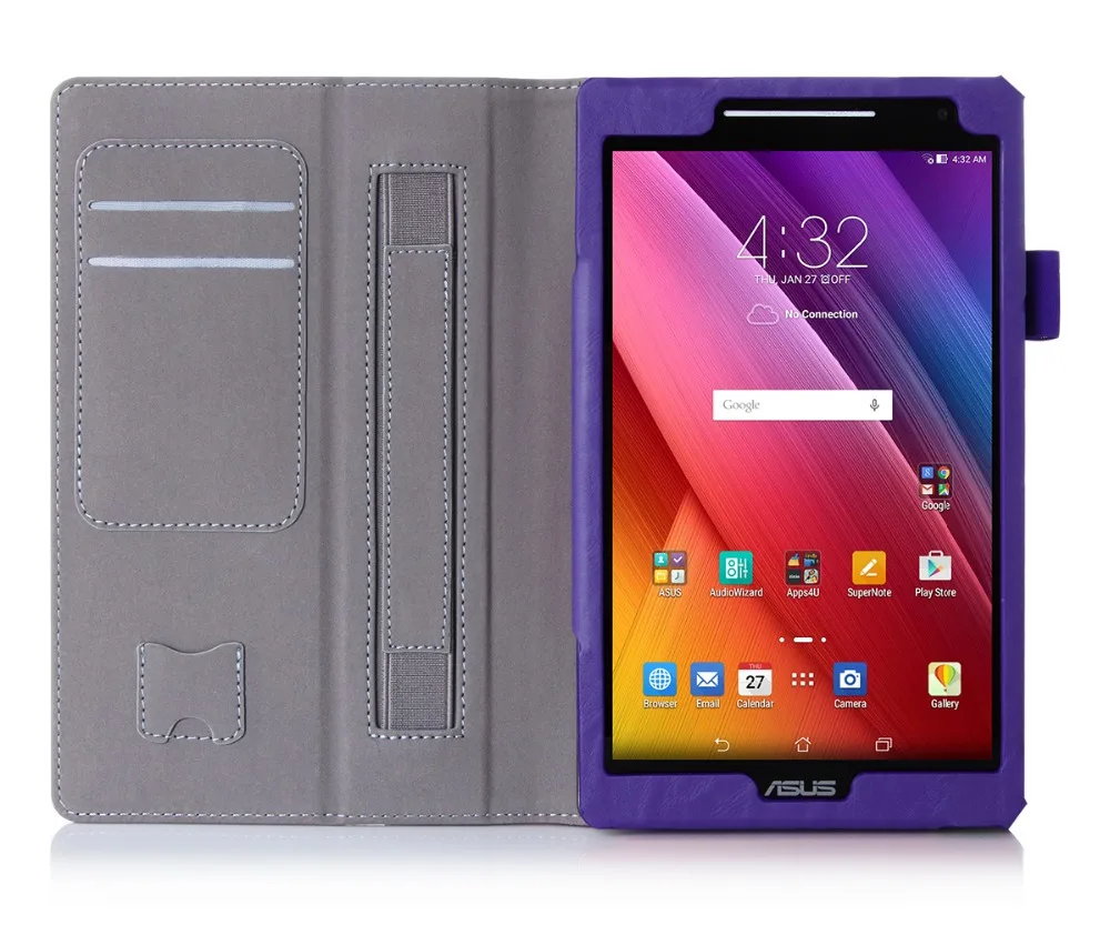 Чехол для ASUS ZenPad 8 0 Z380 Z380C Z380KL Z380KNL Z380M P024 из воловьей кожи с держателем карт и