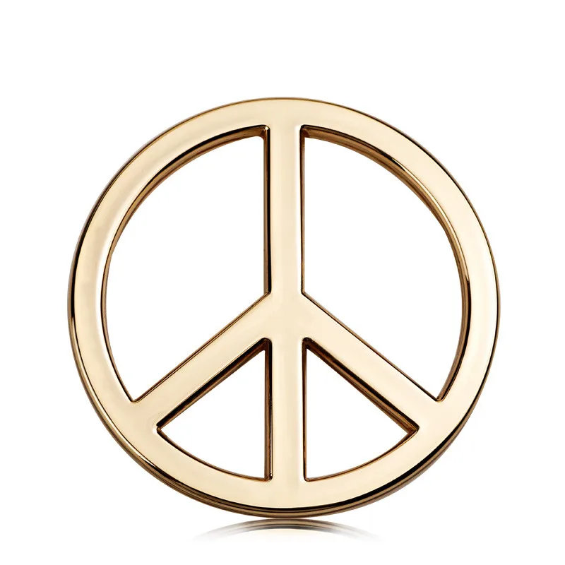 Peace металлическая наклейка на заказ текст персонализированные стерео письмо