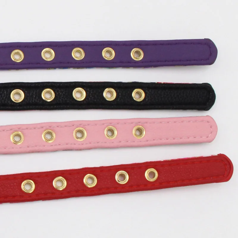 Ошейник для собак с принтом маленькие ошейники щенков Мягкие из искусственной