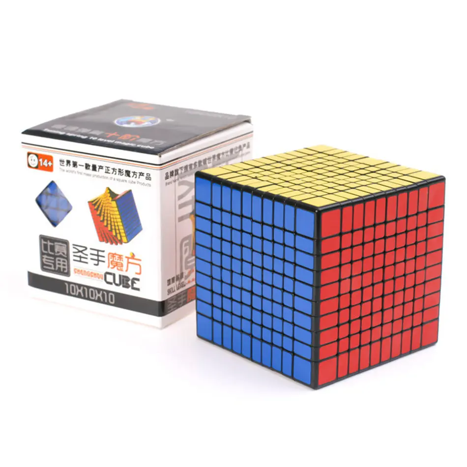 

Shengshou 10x10 CUBE Black White Sticker 10x10x10 Magic Cube 10Layers Speed Cube Professional Puzzle Toy For Children Kids Gift