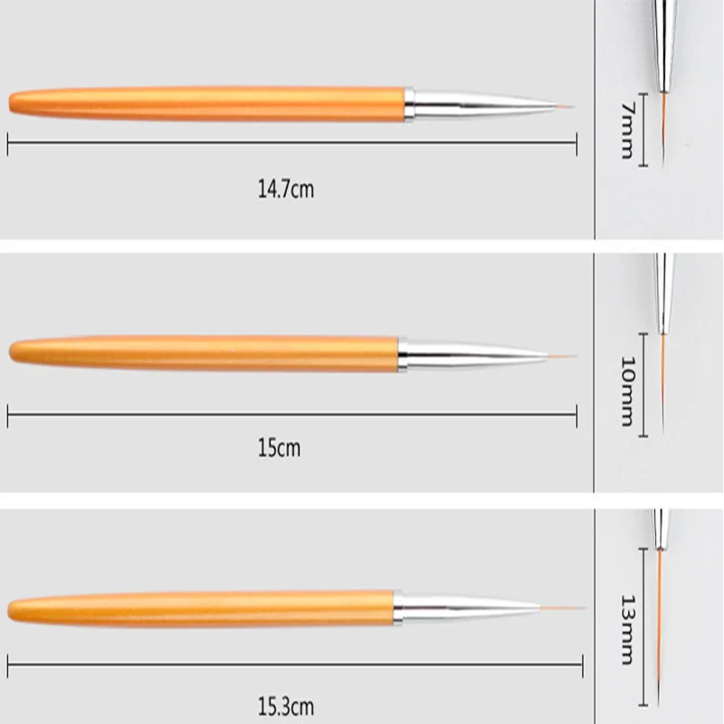 Набор инструментов для маникюра и педикюра 3 шт./компл. металлическая кисть