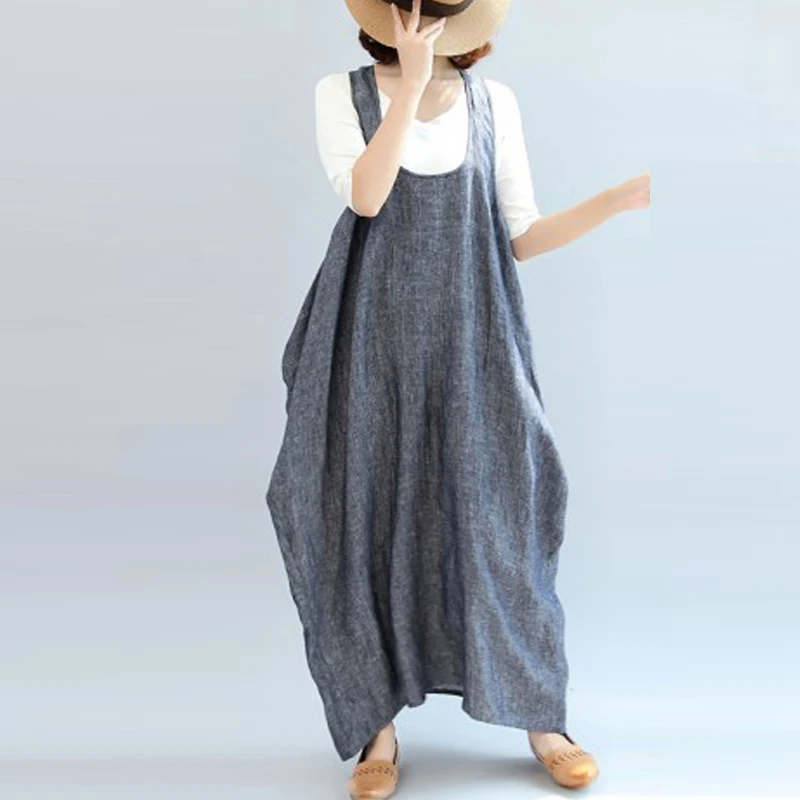 ZANZEA, женские платья, летнее платье, Vestido, без рукавов, однотонное, повседневное, макси, Vestidos, длинные платья, Robe Femme, сарафан размера плюс