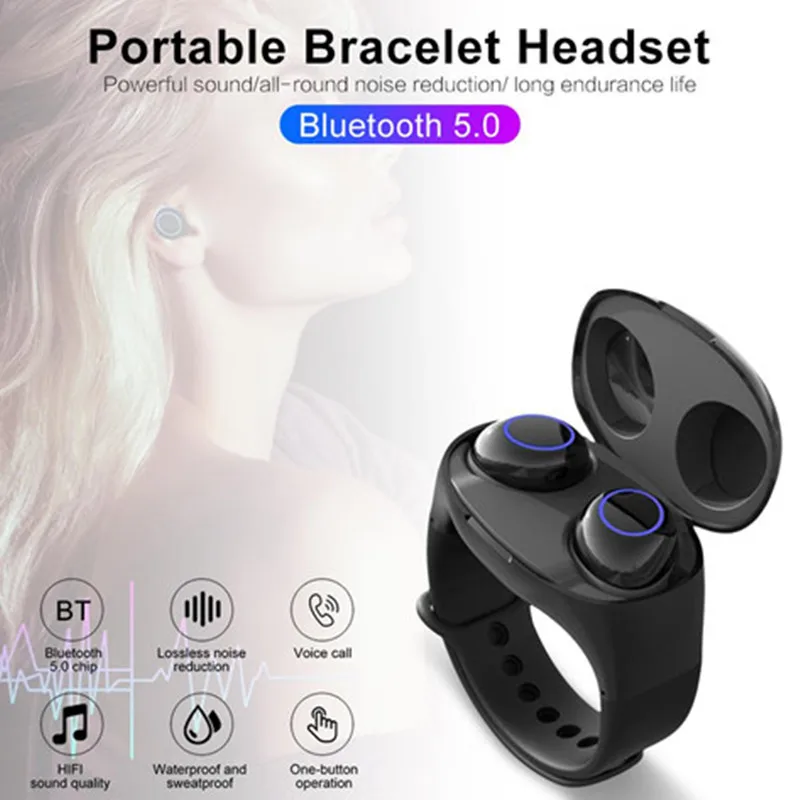 HM50 настоящие беспроводные TWS наушники Bluetooth 5 0 гарнитура с сенсорным управлением