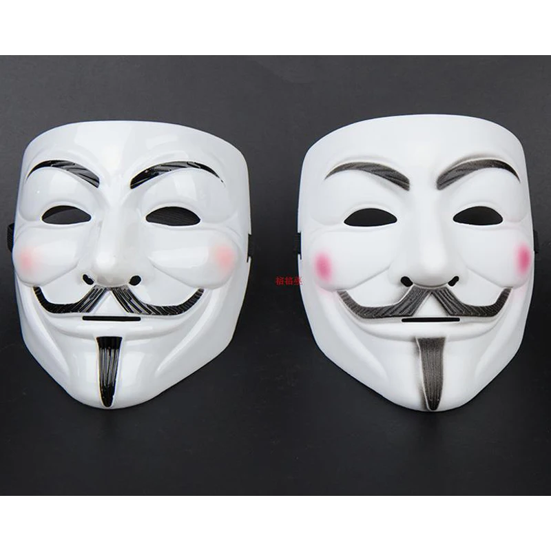 Вечерние Маски для Хэллоуина V вендетты Anonymous Guy Fawkes необычный аксессуар костюма