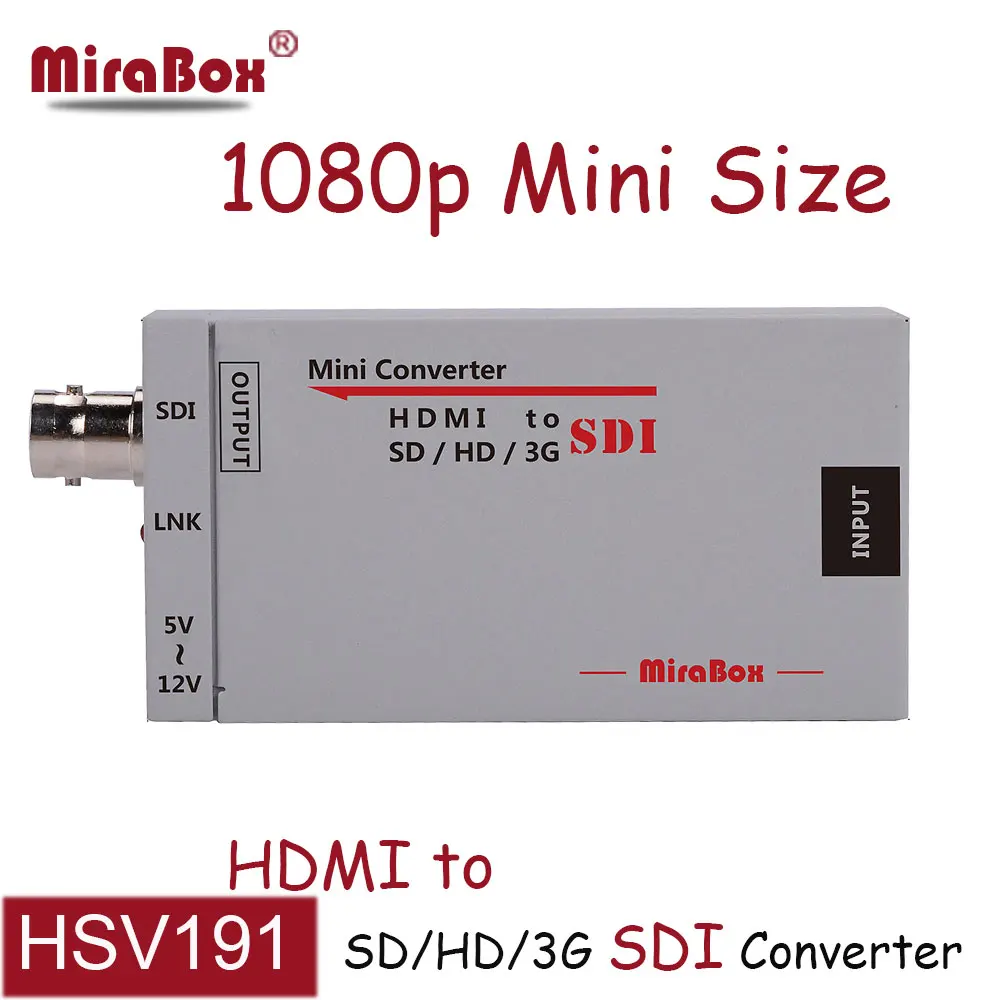 Mirabox Mini конвертер адаптер SD/HD/3G SDI поддержки 1080 P с аудио HDMI к Мини преобразователь