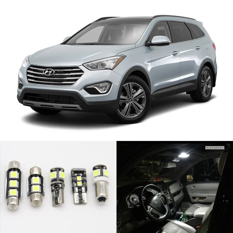 OEM подходит для hyundai Santa Fe 2013 автомобилей SMD Canbus белые светодиодные лампы внутренняя посылка наборы автомобилей-Стайлинг