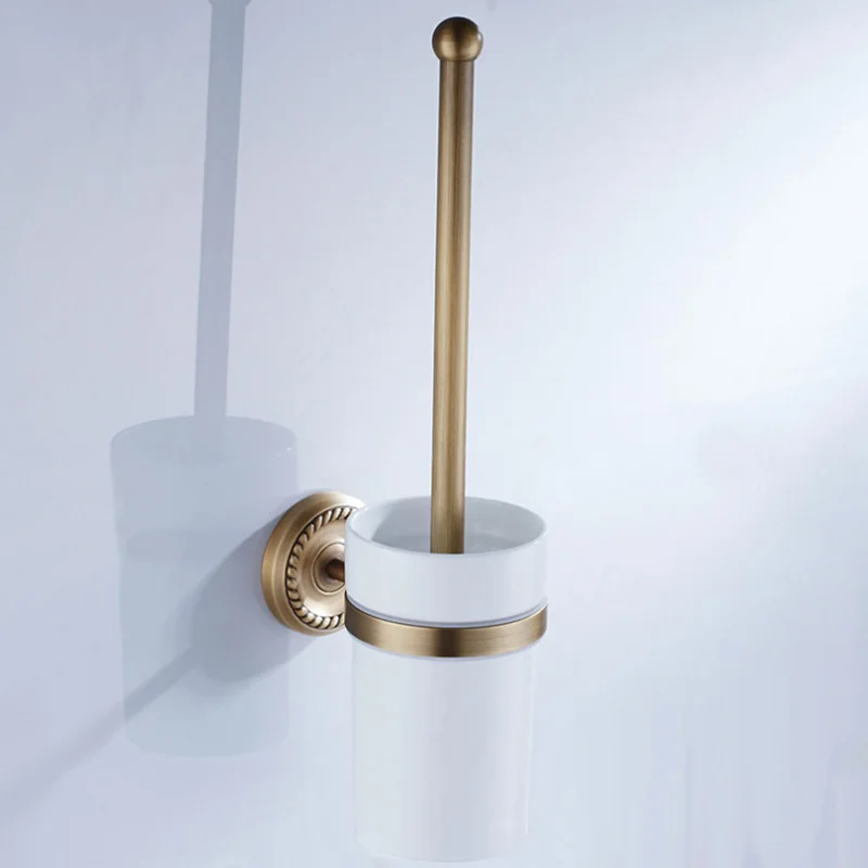 bronze bathroom accessories antique toilet brush holder vintage wc roll paper holder ceramic double cup holder brass soap dishes free global shipping