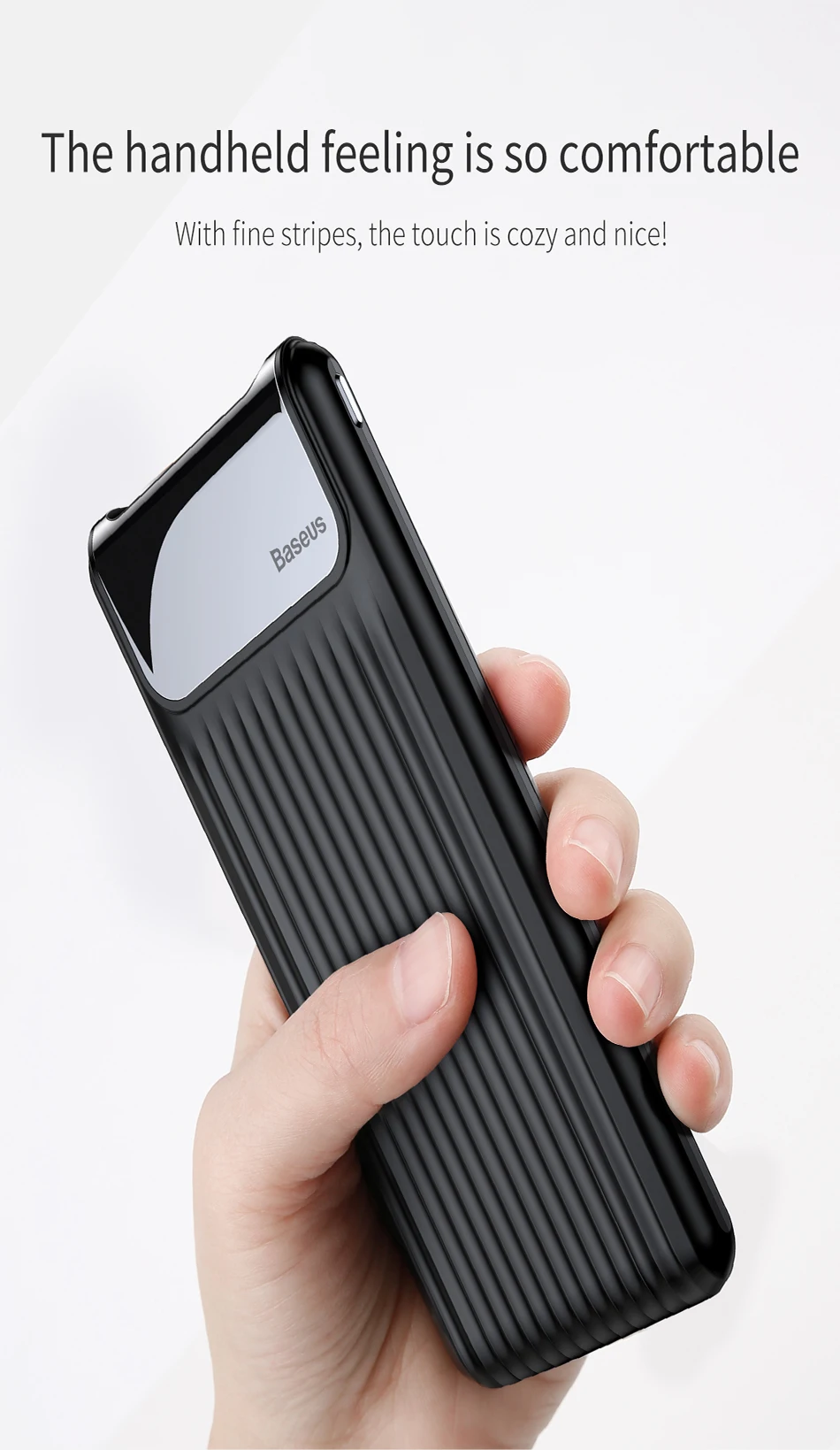Baseus 10000 мАч повербанк Quick Charge 3,0 Dual USB ЖК-дисплей повер банк внешний аккумулятор Зарядное устройство для мобильных телефонов Планшеты павербанк