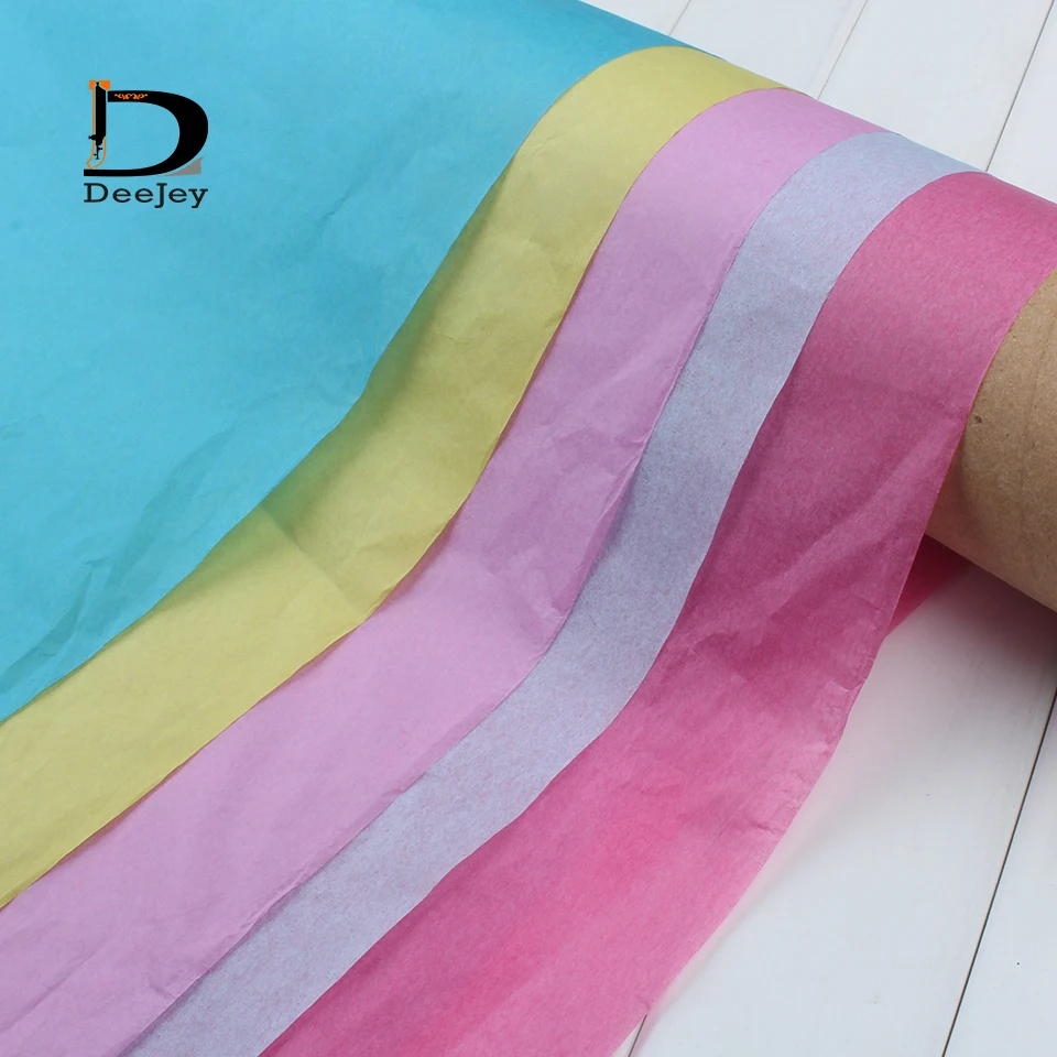 

moisture proof DIY wrapping Tissue Paper Wedding Gift clothing wrap Paper Copy Tissue Paper solid candy colors 50*66cm 40pcs lot