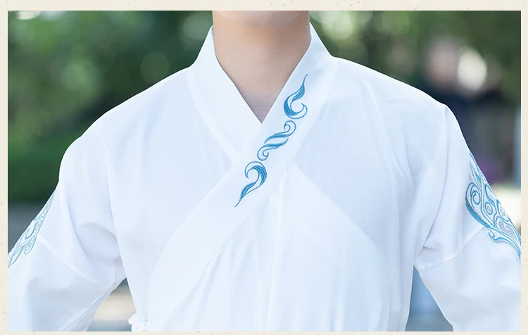 Hanfu костюм династии Тан с длинными рукавами китайский стиль костюмы традиционный старинный костюм для выступлений вышивка наряды мужской DN3510