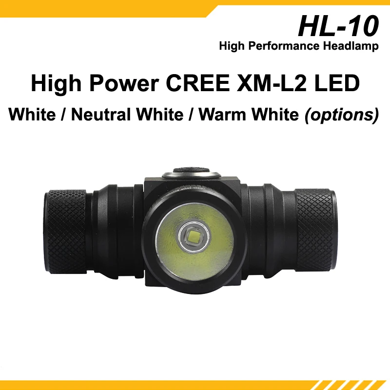 KDLITKER HL-10 Cree XM-L2 3В-6В 2-настраиваемый режим и скрытая Стробоскопическая