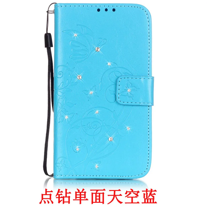Huawei P9 P 9 Блестящий Алмазный Кожаный чехол EVA-L19 EVA-L09 EVA-L29 чехол-портмоне с откидной крышкой чехол EVA L09 L19 L29 AL00 AL10 металлический бампер чехол сумка - Цвет: Sky Blue