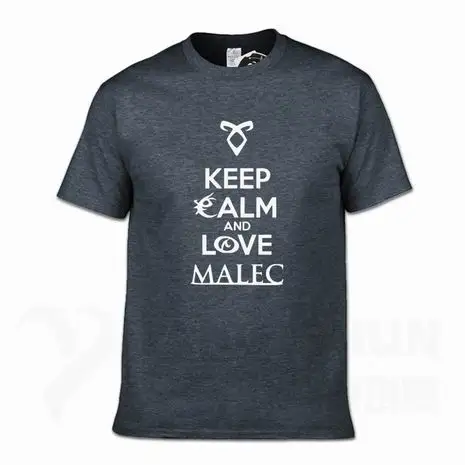 Keep Calm And Love Malec/Новинка года; футболка с охотниками в виде теней; модные летние топы 16 цветов; хлопковая хипстерская футболка с круглым воротником