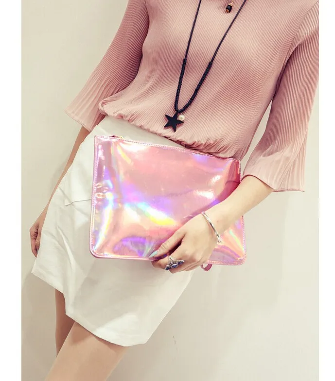 2021 лазерный женская сумка через плечо слатч дизайнерская сумка-конверт клатчи