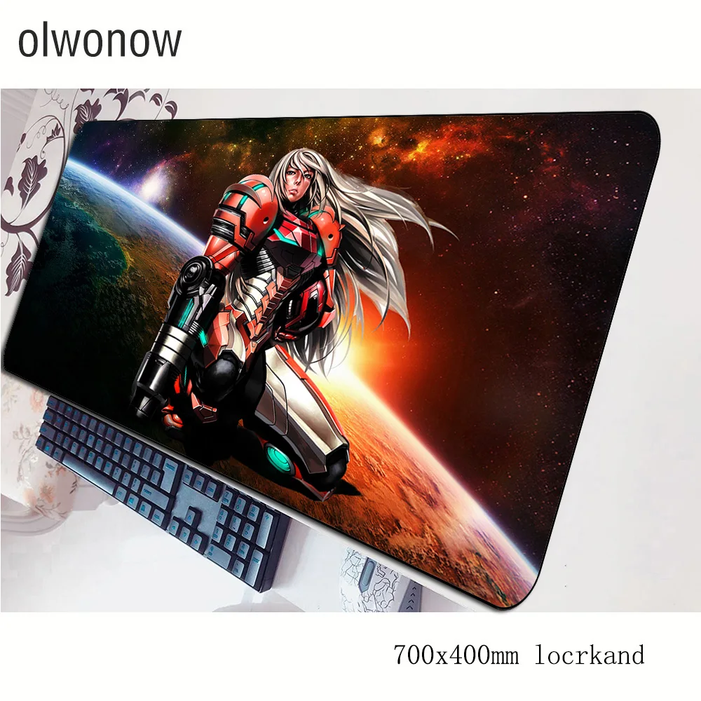 Красивый коврик для мыши metroid 70x40 см игровой большой профессиональный клавиатуры