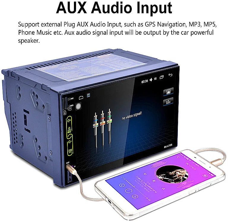 Универсальный 2 din Android 6 0 dvd плеер автомобиля gps Wi Fi Bluetooth 7 дюймов экран|din android|universal