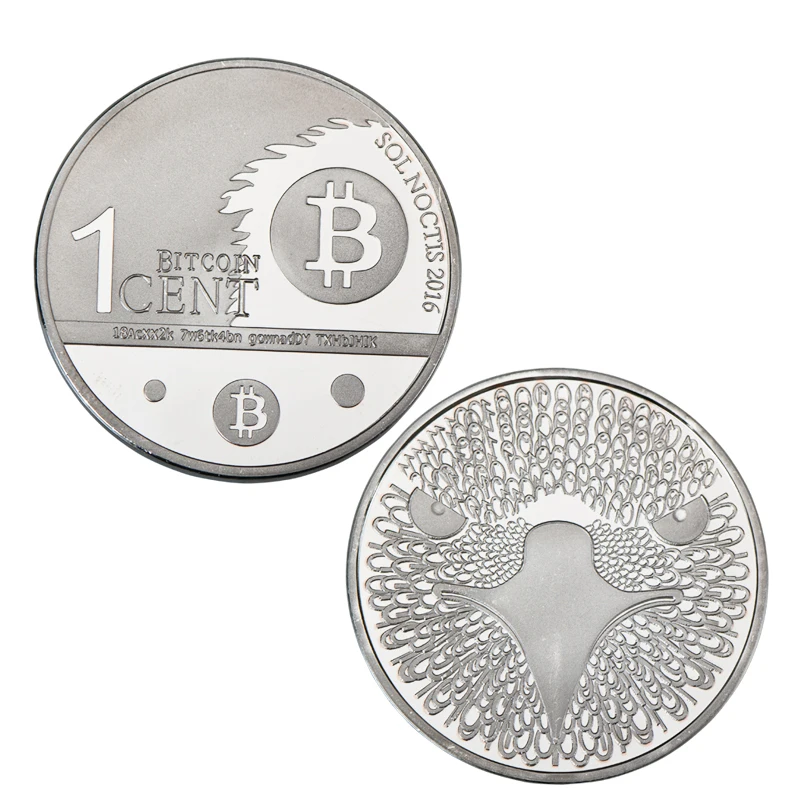 1 шт Биткоин монета Коллекционная Посеребренная арт коллекция монет btc подарок с
