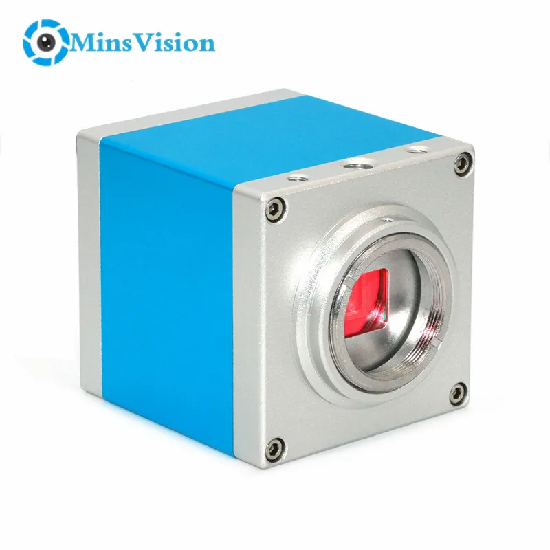 1080P 16 МП HDMI USB TF карта Запись промышленный видеомикроскоп-камера + пульт