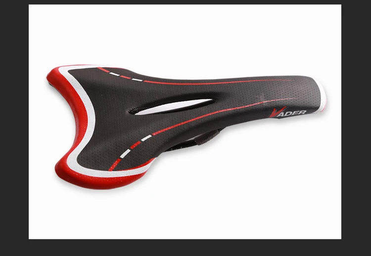 BLACK Red VD3412 Vader велосипедное седло MTB шоссейное велосипедное седло сиденье из искусственной кожи selle светильник для велоспорта MTB горный велосипед сиденье для верховой езды седло сиденье VD-3412 - Цвет: BLACK Red VD3412