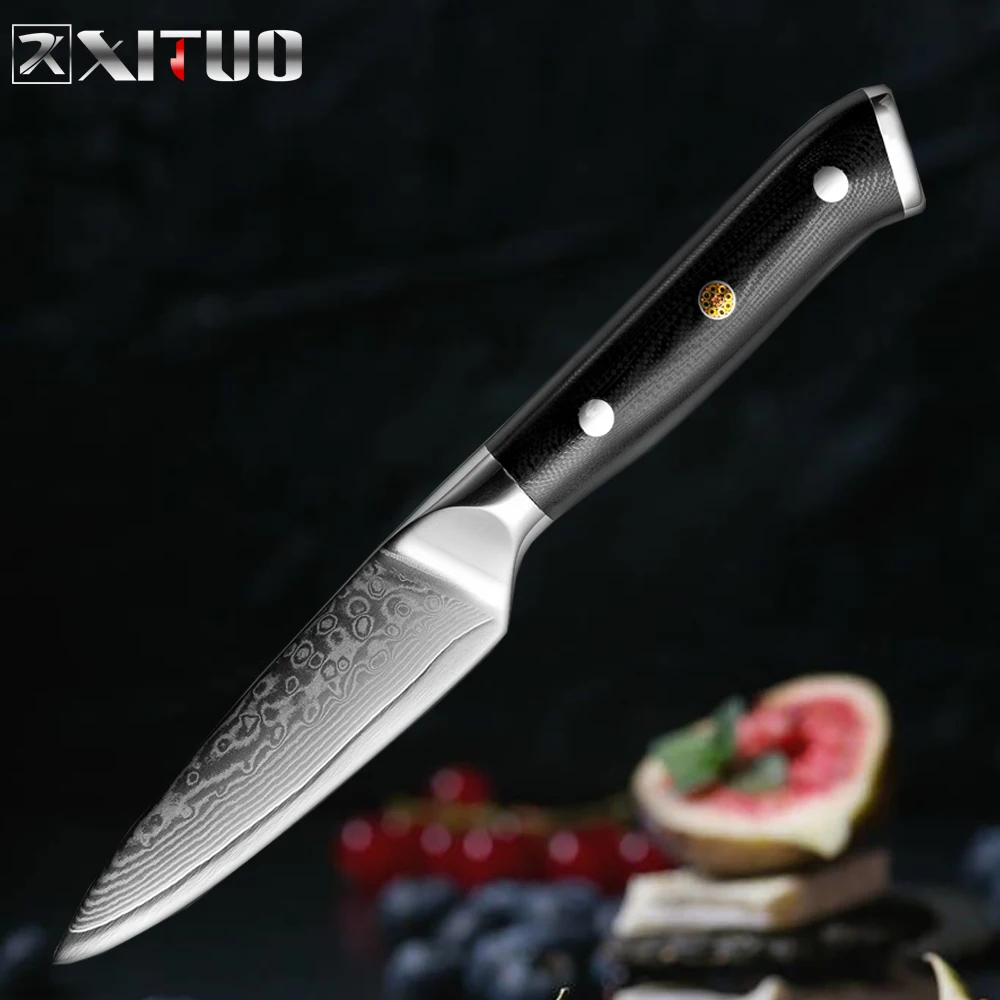 3.5 Paring knife Xituod Дамасская 67-слой Дамасская сталь кухонный нож шеф-повара sharp Набор ножей Sankotu китайский набор кухонных ножей Кухонные ножи кухонный гарнитур - Цвет: 3.5 Paring knife