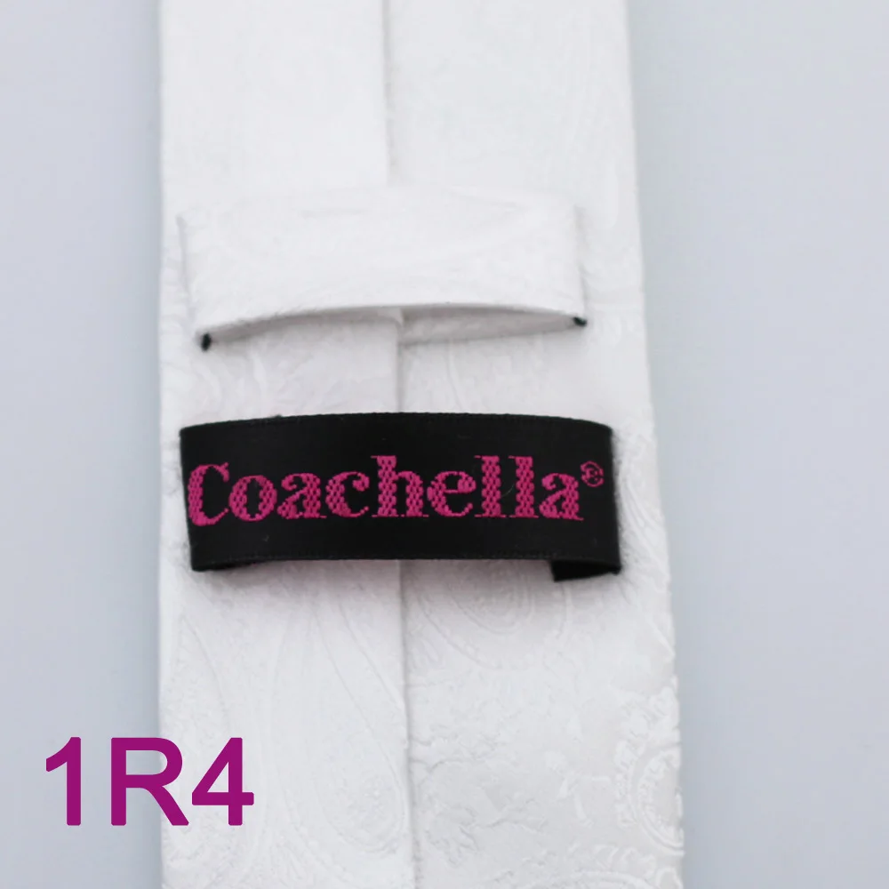 Галстуки YIBEI Coachella мужской тонкий галстук белый однотонный с узором пейсли