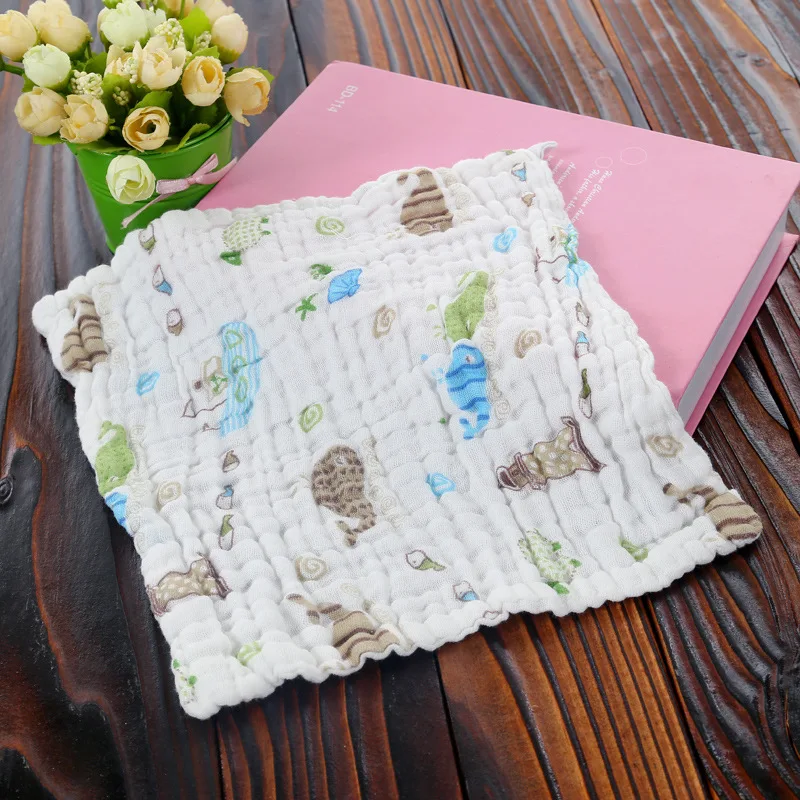 Baby Towel Cotton Six Layers of Medical Gauze Children Handkerchief Cloths Free Shipping Soft for Infant Hook | Детская одежда и