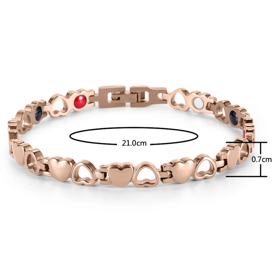 Женский браслет из нержавеющей стали WelMag с магнитным браслетом | Украшения и