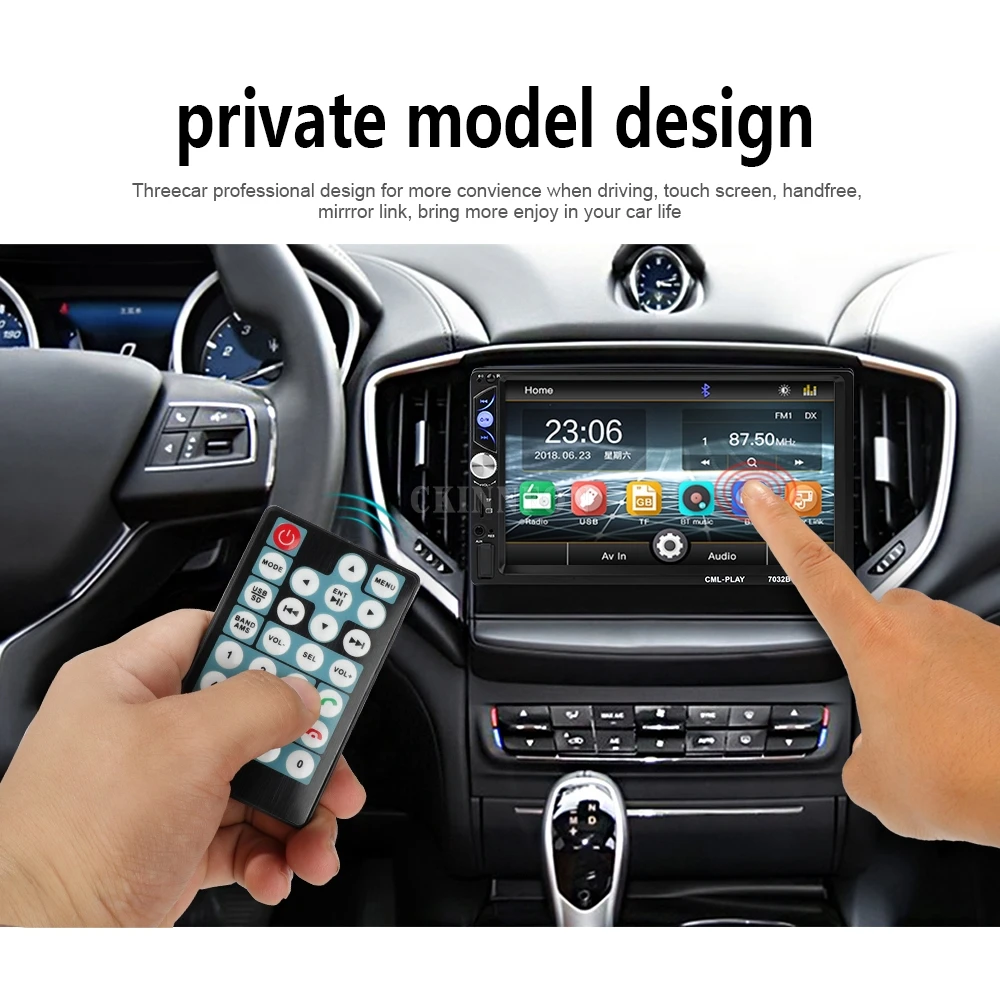 Автомагнитола 2Din 7032B мультимедийный плеер с 7 &quotэкраном Bluetooth Mirrorlink стерео