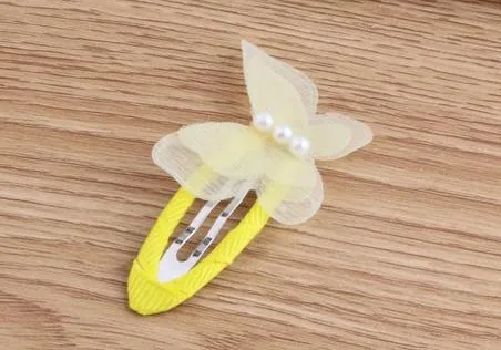 Новые детские аксессуары для волос заколки с бабочкой и жемчугом маленьких