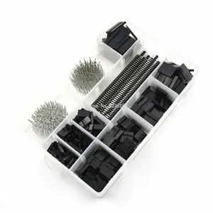 Комплект коннекторов Dupont 1550 мм, 2,54 шт., штырьковые разъемы PCB, штырьковые разъемы для электроники, кабельная перемычка, штыревой разъем, корпус