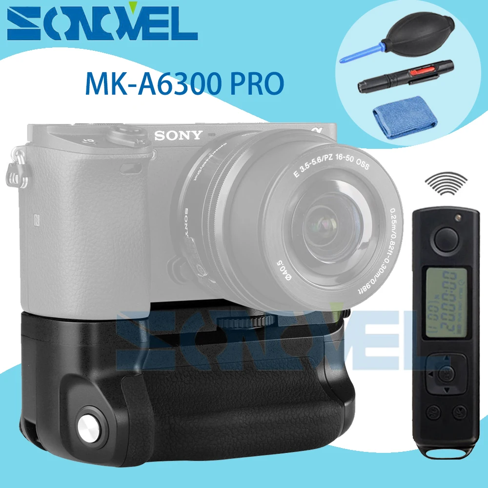 Meike MK A6300 pro держатель батарейного блока Встроенный 2 4G беспроводной пульт