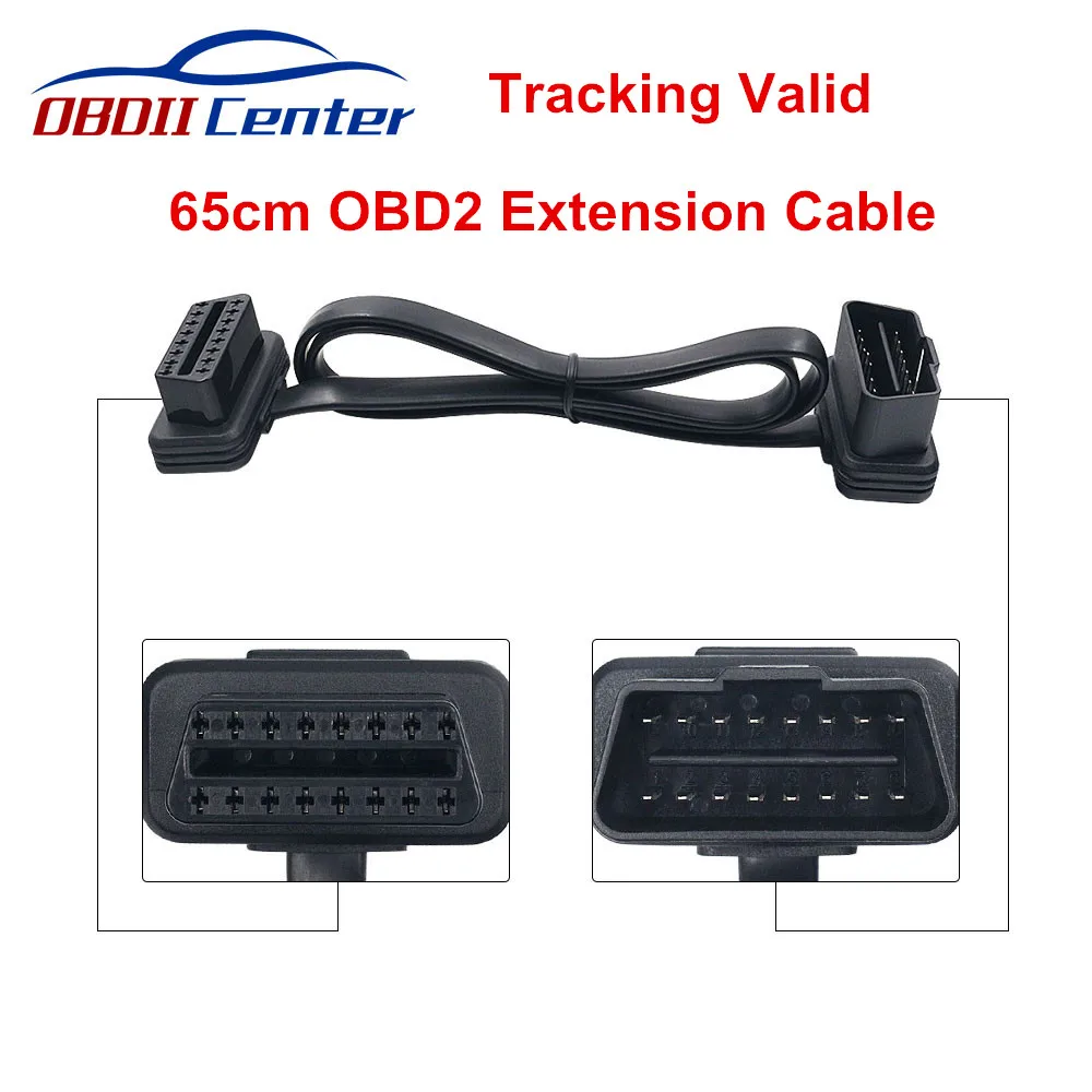 Недавно 16Pin OBD2 Удлинительный Кабель OBDII автомобиля разъем диагностического