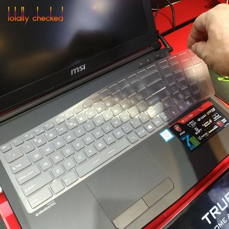 Для MSI GS70 GS60 GT72 GE62 GE72 PE60 PE70 GT62 GL62 GL62M GP62 GL63 GL72 GP72 PE62 17,3/15,6 дюйм чехол для клавиатуры защитная кожа