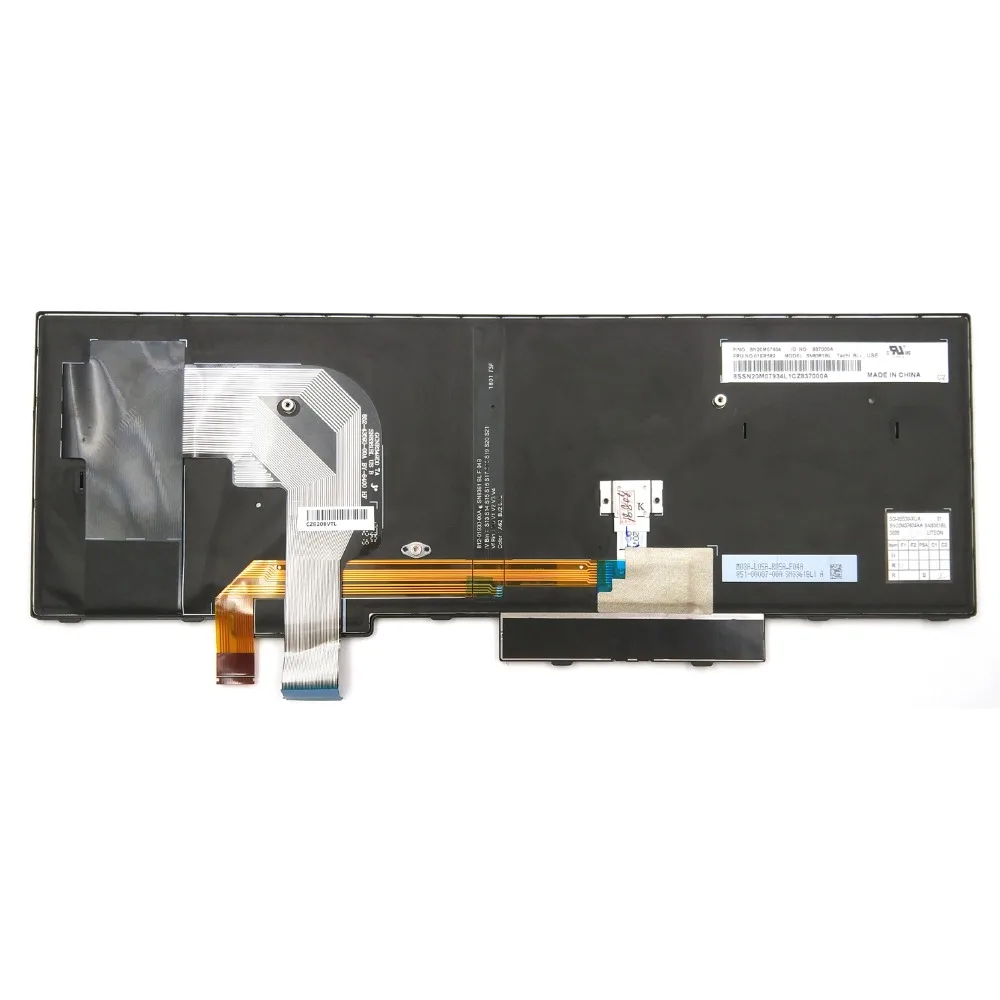 Новая клавиатура для ноутбука Lenovo Thinkpad P51s T570 Тип 20HB 20HC 20JY 20H9 20HA 20JW US подсветка 01ER582