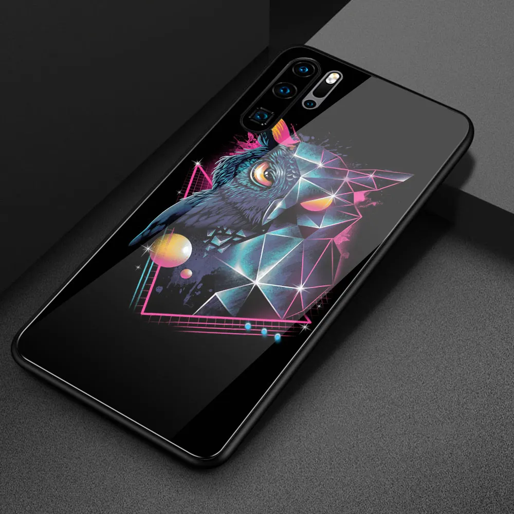 Чехол для Huawei honor 8x со стеклянной задней крышкой чехол 10 lite с рисунком животного