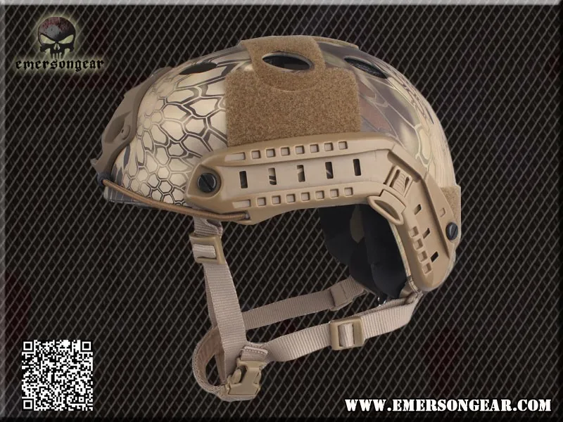 Для мужчин Военная Униформа Airsoft Боевой шлем спасение с помощью парашютистов, прыжок Emerson Fast шлем PJ Тип Multicolco мультикам черный FG EM5668