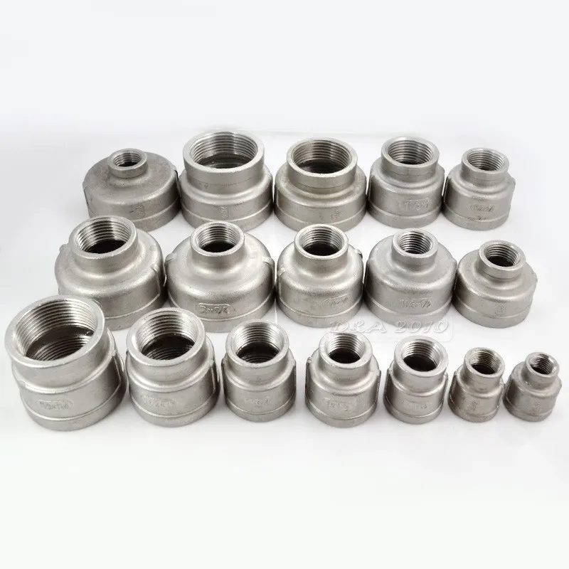 

MEGAIRON 1"x1/2" Female Threaded Nipple Reducer Pipe Fittings Stainless Steel SS304 New High Quality