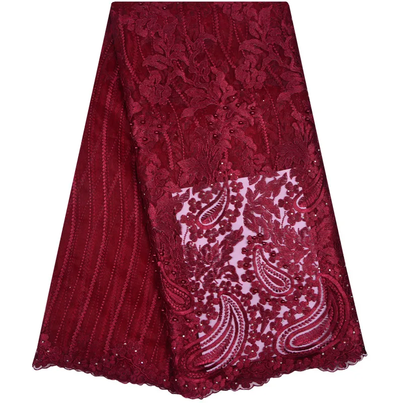 

African Lace Fabric High Quality Embroidered Lace Fabric Wholesale French Tulle Lace Fabric For African Dress F1138