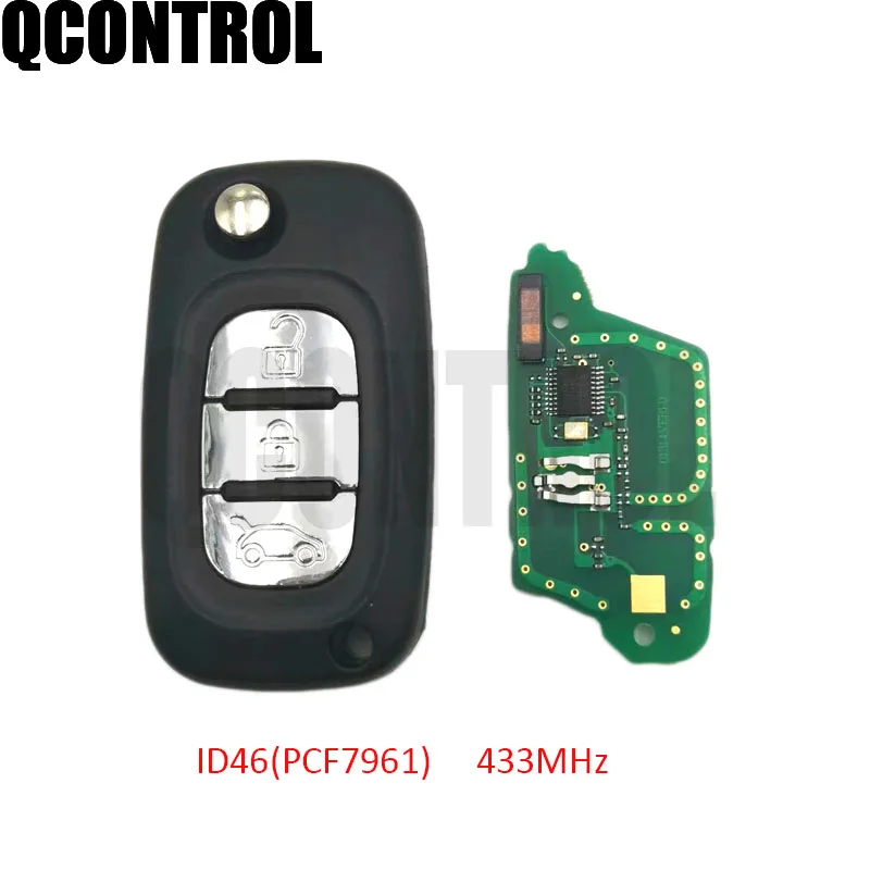 3 кнопки Складной флип дистанционный брелок 433 МГц с ID46 PCF7961 чип для Renault Fluence Megane 3 Scenic 3